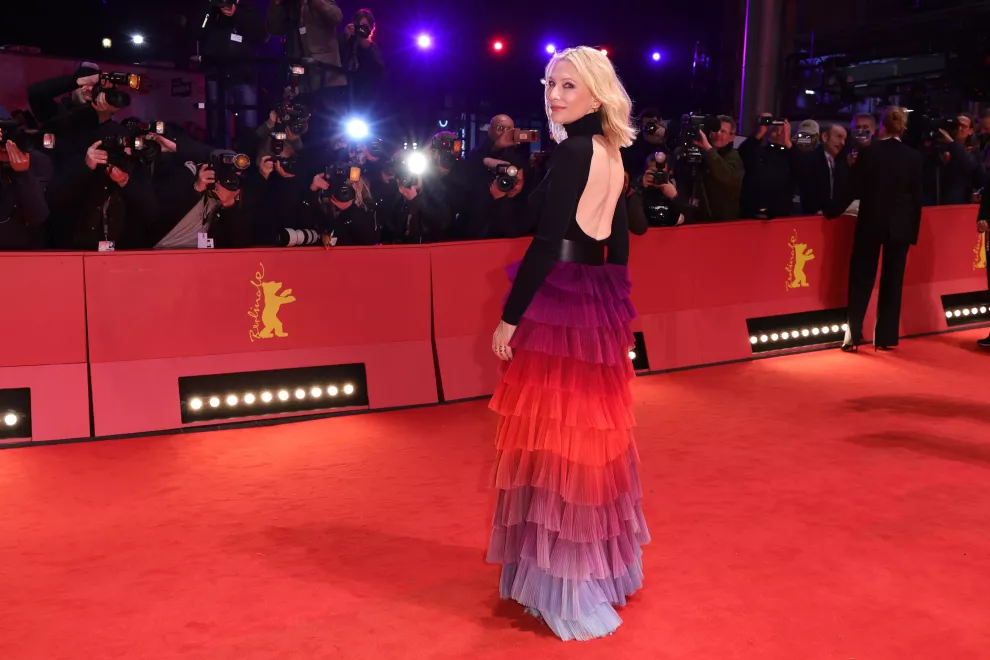Cate Blanchett, el la última premiere de Tar en Berlín, optó por una falda que ya había lucido en otra presentación. 