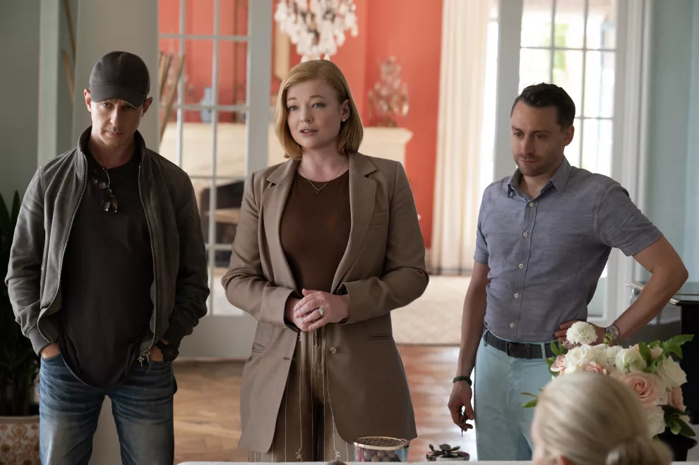 Los hermanos Roy, durante la cuarta temporada de Succession.