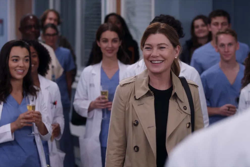 Ellen Pompeo en su episodio final de Grey's Anatomy.