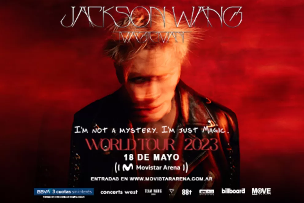El afiche oficial del tour internacional de Jackson Wang.