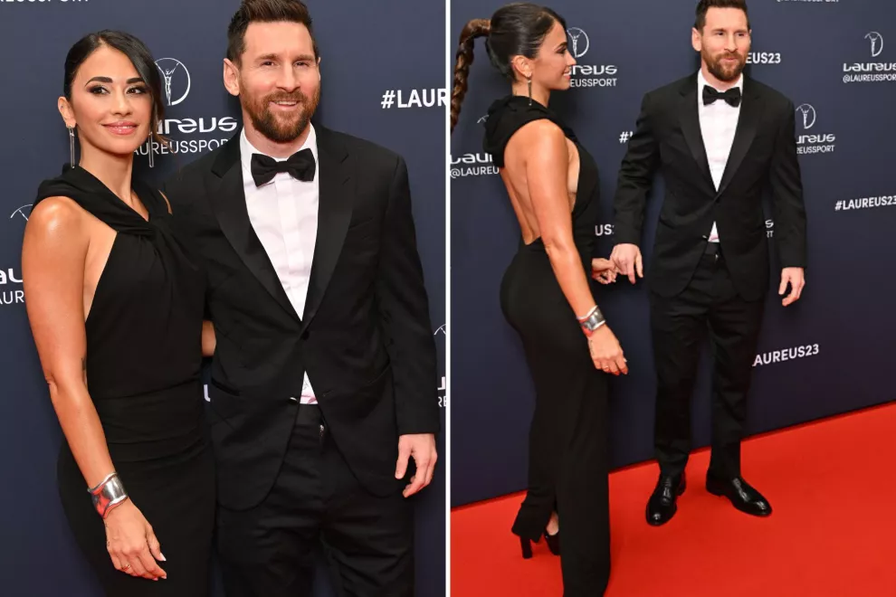 Anto y Lio durante la alfombra roja.