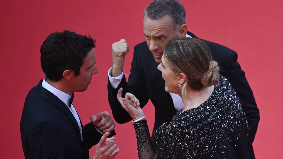 Tom Hanks y Rita Wilson ¿discutieron con un organizador?