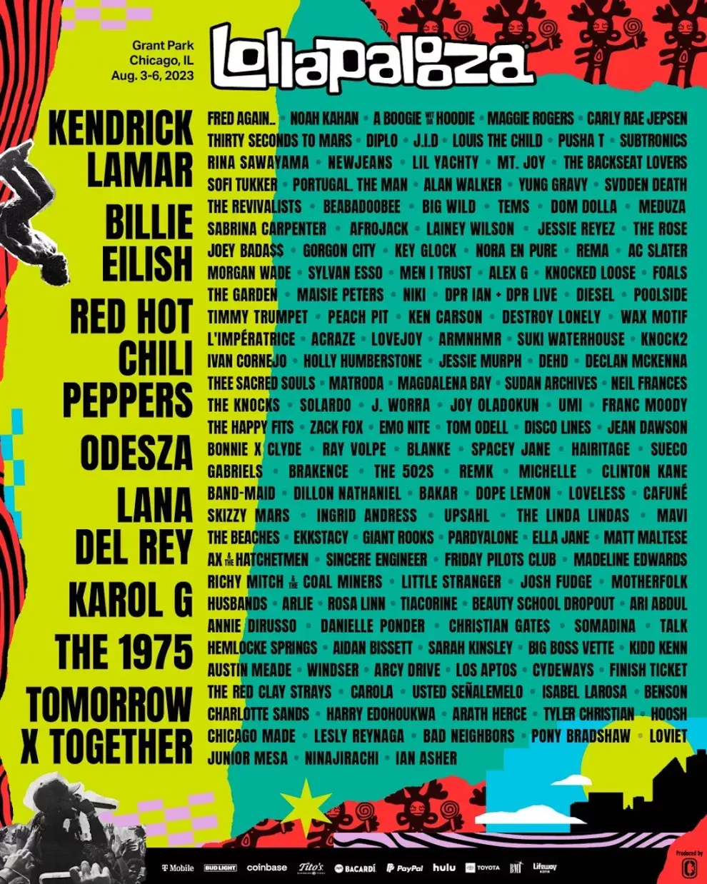 Pogopedia / Lollapalooza 2024 Anuncia Su Lineup