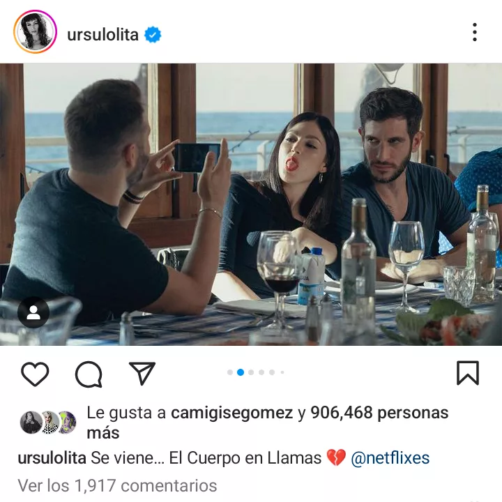 Úrsula Corberó en una de las escenas de El cuerpo en llamas, que llega a Netflix en septiembre