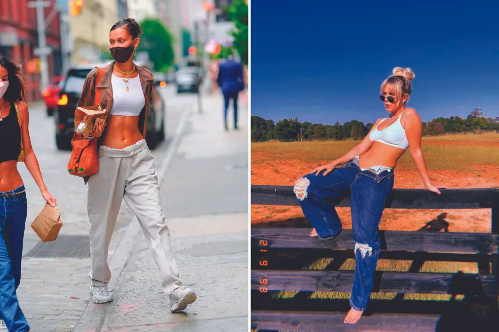 Bella Hadid y Millie Bobby Brown ya usan los drop off pants.
