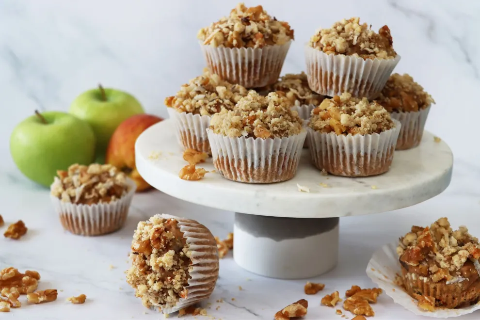 Muffins de manzana, canela y nuez: una receta rica y fácil para hacer en casa.