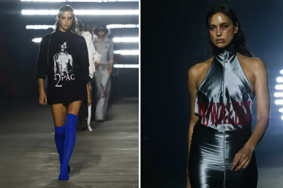 Irina Shayk se convirtió en una de las protagonistas del evento luego de desfilar sobre la popular pasarela con un detalle que generó indignación.