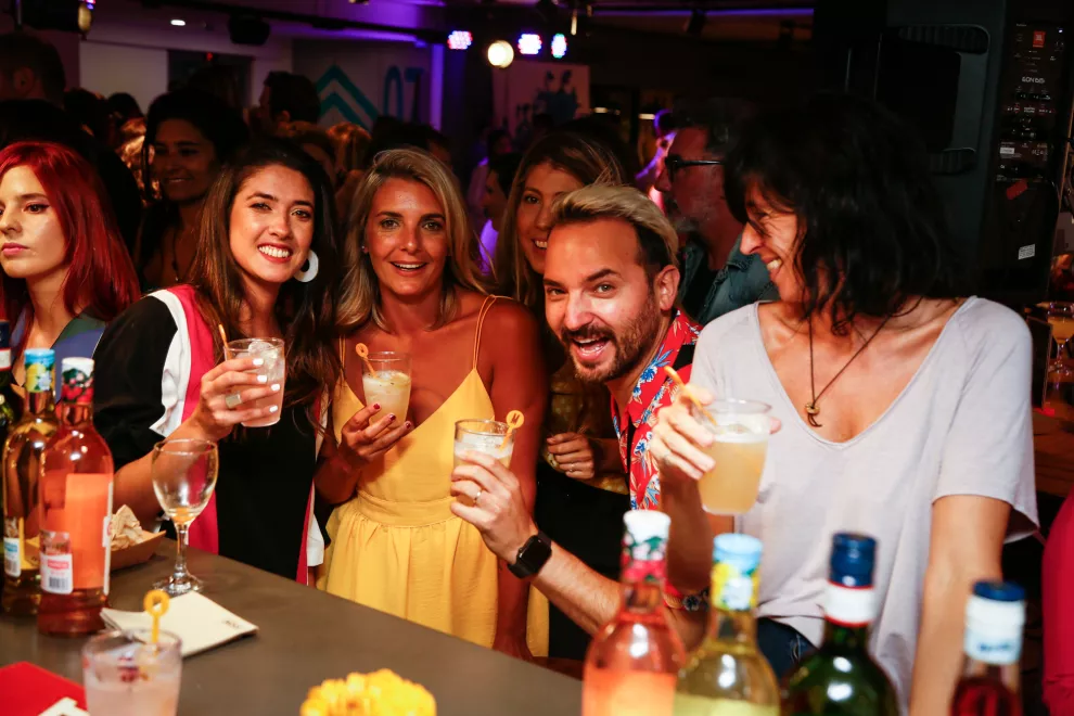 Gancia acompañó con una barra de tragos exclusivamente pensados para el evento.