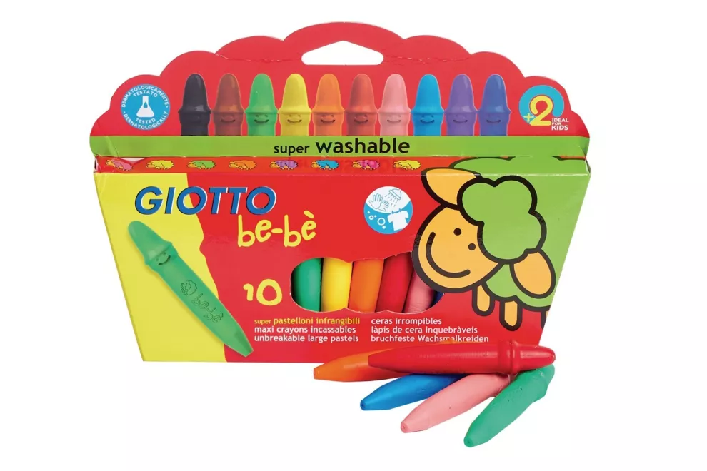 A todo color. Crayones irrompibles. Súper lavables, $303, Giotto Bebé en Grabatto.