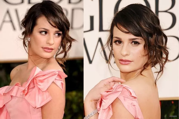 O este otro, con algunas mechas sueltas, para los Golden Globes 2011