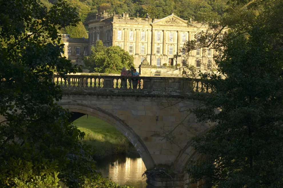 El castillo de Chatsworth. Inspiró a Jane Austen para describir Pemberley, la mansión de Mr. Darcy