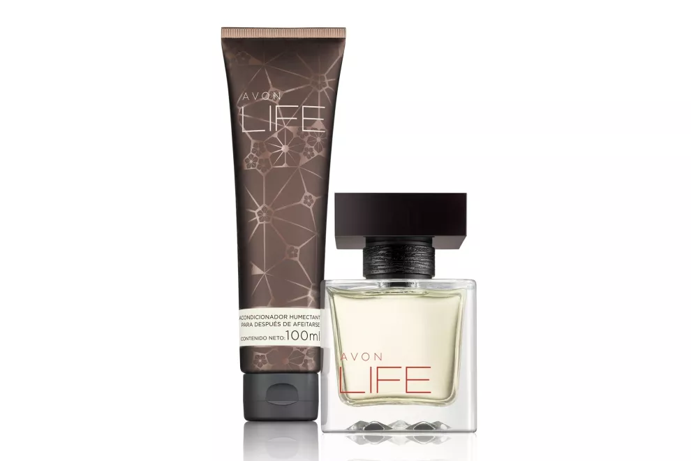 Life EDP + humectante para después de afeitar (Avon, $1700).