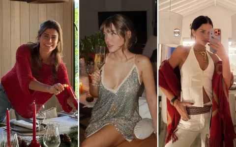 Los colores tendencia y los looks de las famosas en Nochebuena 2025
